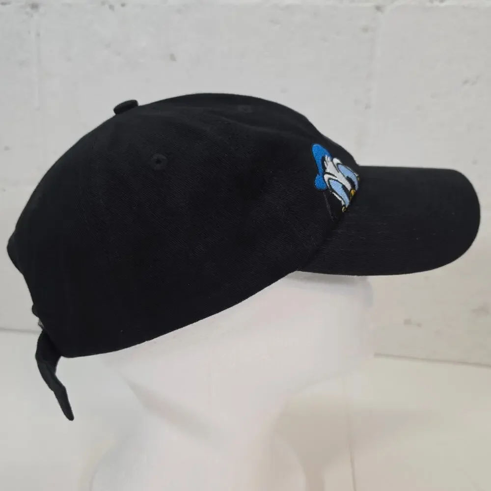Disney Mickey & Friends Dad Hat Black Mickey Donald Goofy Adjustable Strap Cap
